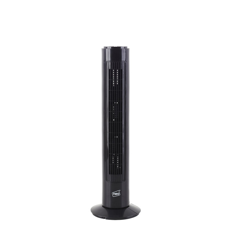 Arooj 73 cm Oscillating Tower Fan, Black