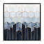 « doux blue hexagones » par elisabeth fredriksson-print-49715567-49715565