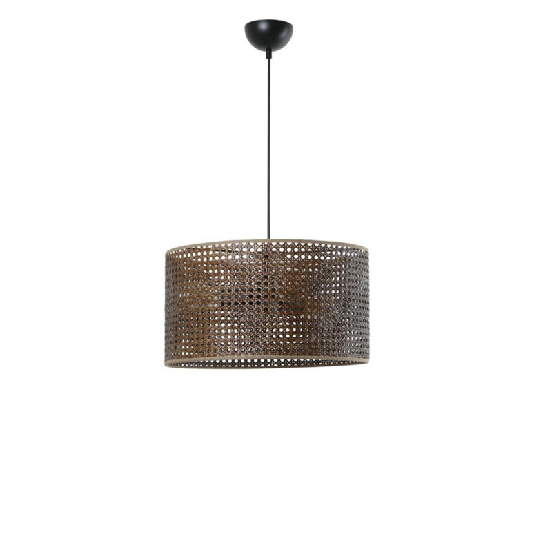 Luminaire suspendu cylindrique à 1 lumière Jacqui, Bronze