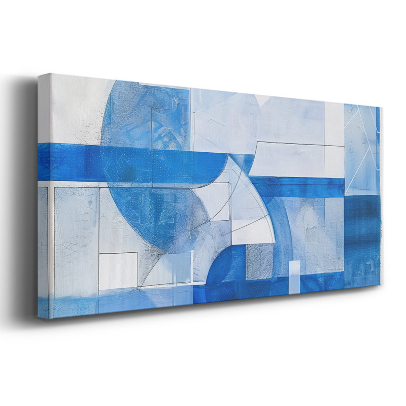 Abstract Series 1 #LV-Wide Gallery Wrapped Canvas, 12" H x 30" W