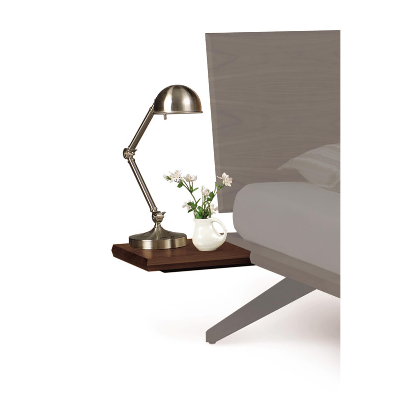 Astrid Shelf Nightstand, Natural Walnut