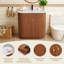 Ensemble de meuble-lavabo simple 35,83 "avec comptoir, robinet et armoire cannelée-2135966586