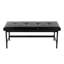 Banc en métal noir et similicuir noir-1944534715