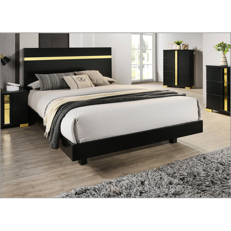 Black Eastern King Size Bed
