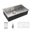 Évier de cuisine encastrable 33 po - 33 po x 19 po x 9 po - Évier de cuisine en acier inoxydable encastrable 16 pouces de profondeur 9 pouces