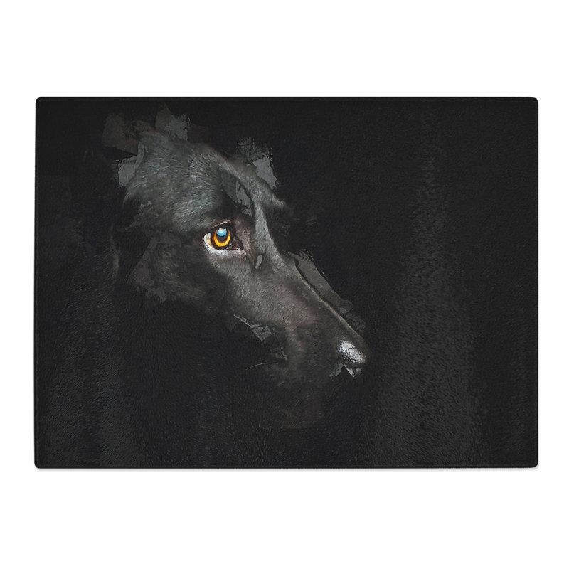 Labrador Retriever  Glass Chopping Board