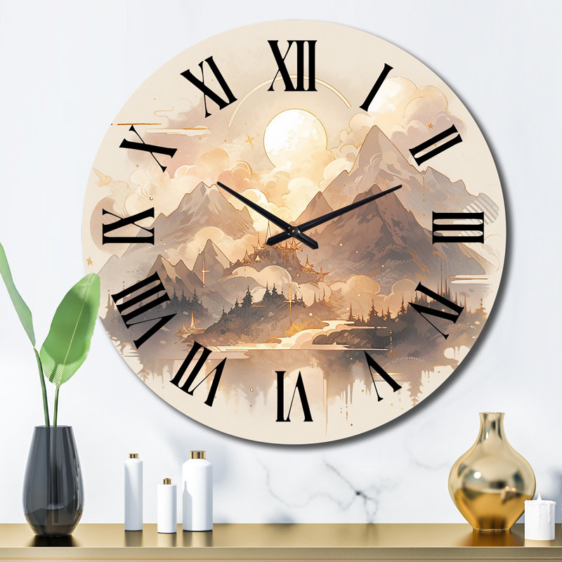 Horloge murale Bold Mountain Wilderness, Grand