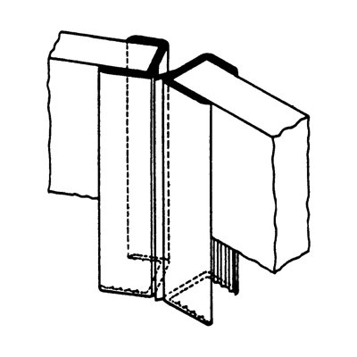 Charnière de panneau en polypropylène noir de 1/4 po Outwater - longueur de 12 pi coupée à (4) pièces de 36 po
