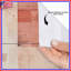 Rideau de douche texturé rose à motif abstrait très long-2013967585