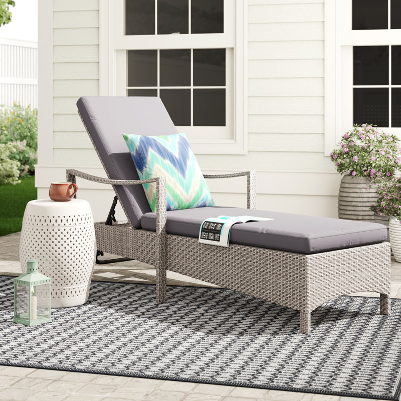 192cm Long Reclining Single Chaise with Cushions