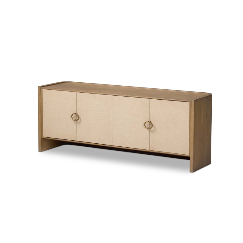 Console média Kiran - Lin peint beige