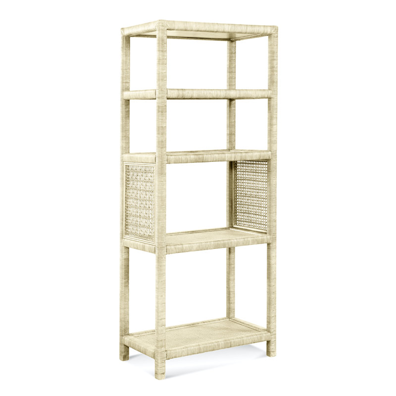 Dikili Etagere Bookcase, Bisque