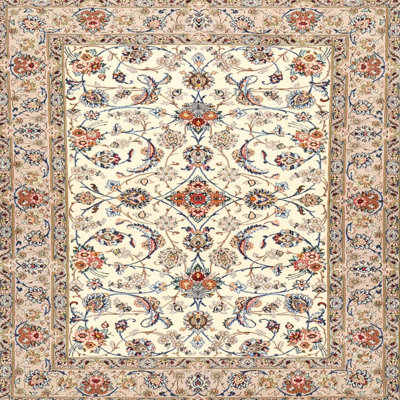 Tapis beige/gris traditionnel