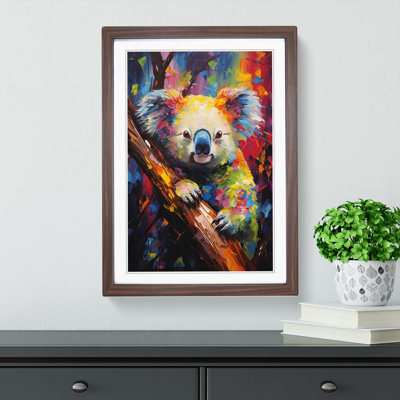 Koala Bear Expressionism Art - Framed Print