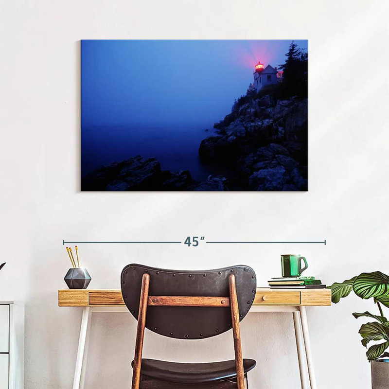 Gillard Acadia Lighthouse, 26" H x 39" W