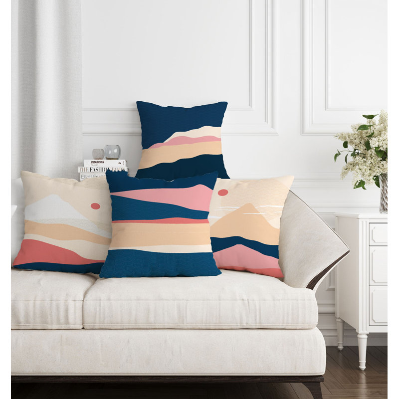4 Pieces Washable & Ironable Cushion Cover Set
