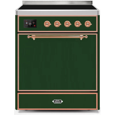 ILVE Majestic II Series 30 in. Induction Range with 4 induction Elements (Solid Door)
