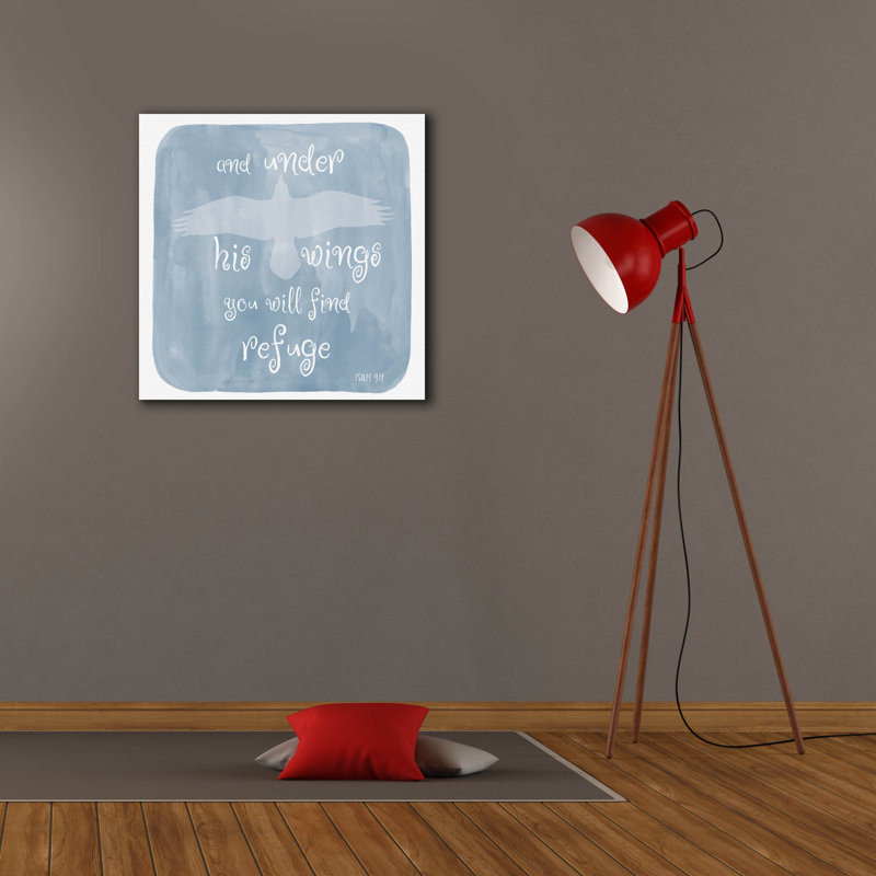  «Psaume 9,14» par Erin Clark, art mural sur toile, 12 po x 12 po, H 26 po x l 26 po x P 1,5 po
