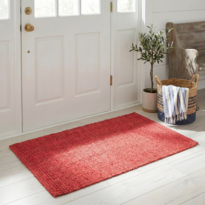 Weatherhill Natural Fiber Hand Woven Jute Solid Color Rug