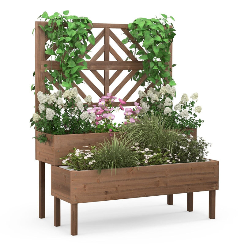 Wood Vertical Garden, Brown
