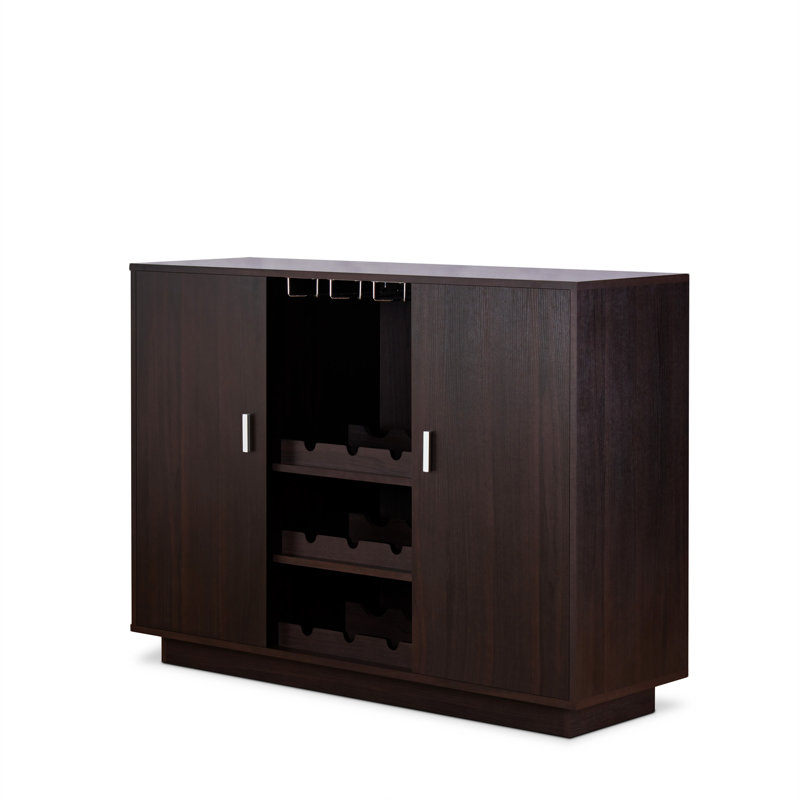 Chaz Server with Stemware Rack in Espresso,Dining cabinet,Buffet table,Credenza