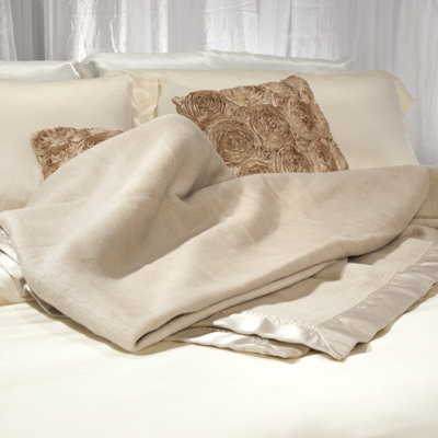 Aus Vio SILK BLANKET SILK SATIN TRIM