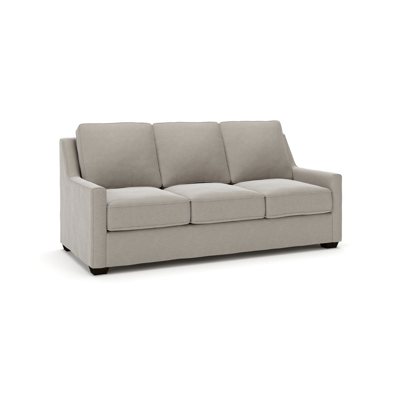 Canapé rembourré 80 po Gemi, Tissage natté lin Drusky Sustain®