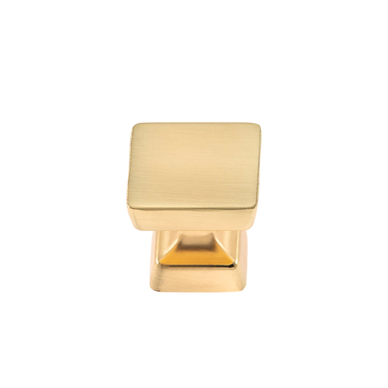 Utopia Alley Bergen Cabinet Ring Pull Knob - Decorative Cabinet Drop Pull Knobs for Cabinets and Drawers - Vintage Cabinet Hardware with Hand Finished Brushed Brass - Metal Drawer Pull Knobs 1.16"