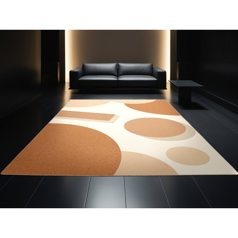 Tapis scandinave rose et beige lavable à la machine Wilkerson Cookies, 4 x 6