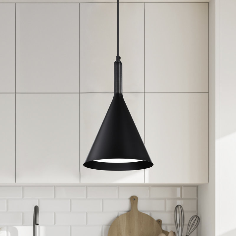 Charlynn 1 - Light Cone Pendant, Black
