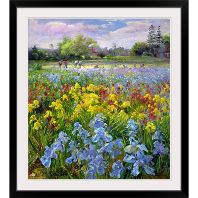 «Bideford Hoeing Team and Iris Fields» par Timothy Easton, reproduction d'art