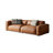Brown Genuine Leather Modular Sofa