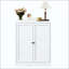 Garde-manger en métal avec tablettes réglables - Organisateur de rangement de cuisine autoportant avec poignées à prise facile, assemblage requis, idéal pour la cuisine, la salle à manger, l’appartement