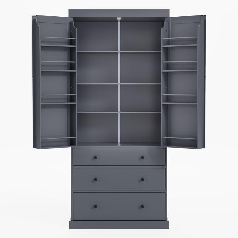Armoire de rangement Farmhouse, Gris