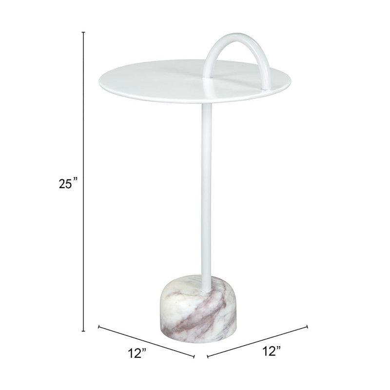 Steel Top End Table