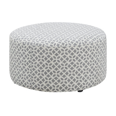 Round Ottoman With Clean Lines And Welt Trim -  Emerald Home Furnishings, U4395-24-13