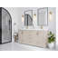 Boston 72 po X P 22 po D Meuble-lavabo double en grain fin avec 2 po Quartz-109361208