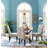 Kazu Vintage Abstract Machine Woven / Power Loomed Performance Blue Rug-417921992