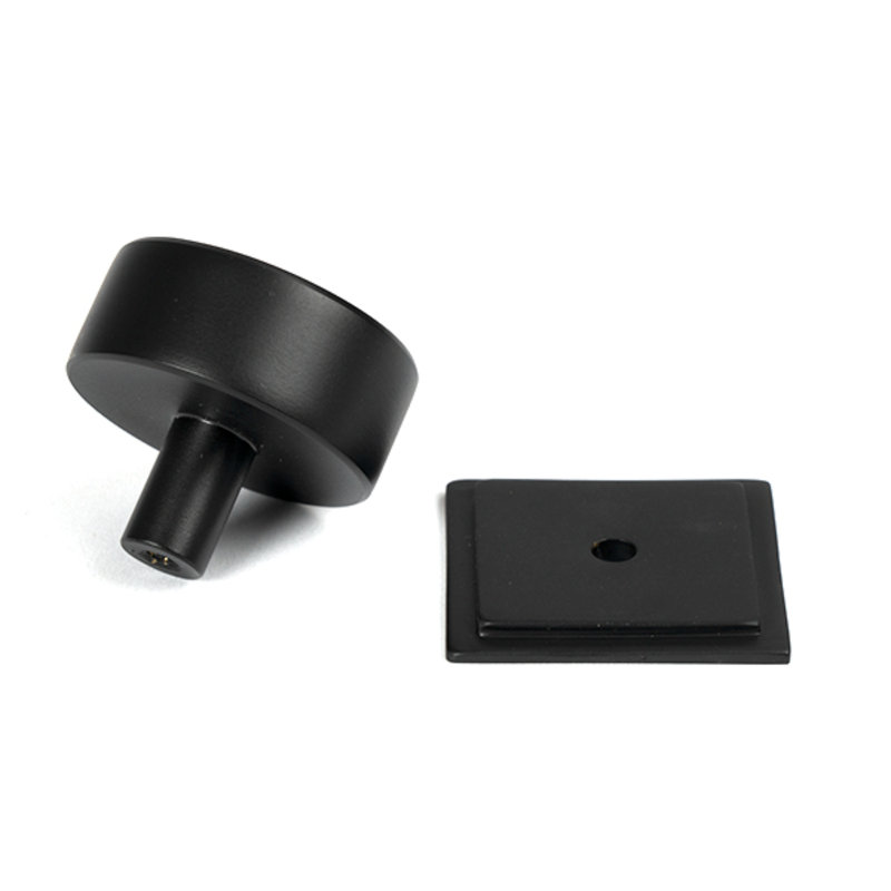 38mm Square Knob, Matt Black