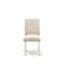 Ensemble de table de salle à manger 5 pièces pour 4 personnes comprenant une table de salle à manger rectangulaire avec pieds en V et 4 chaises rembourrées en tissu de lin beige clair, multicolore-2090413914-2026643395