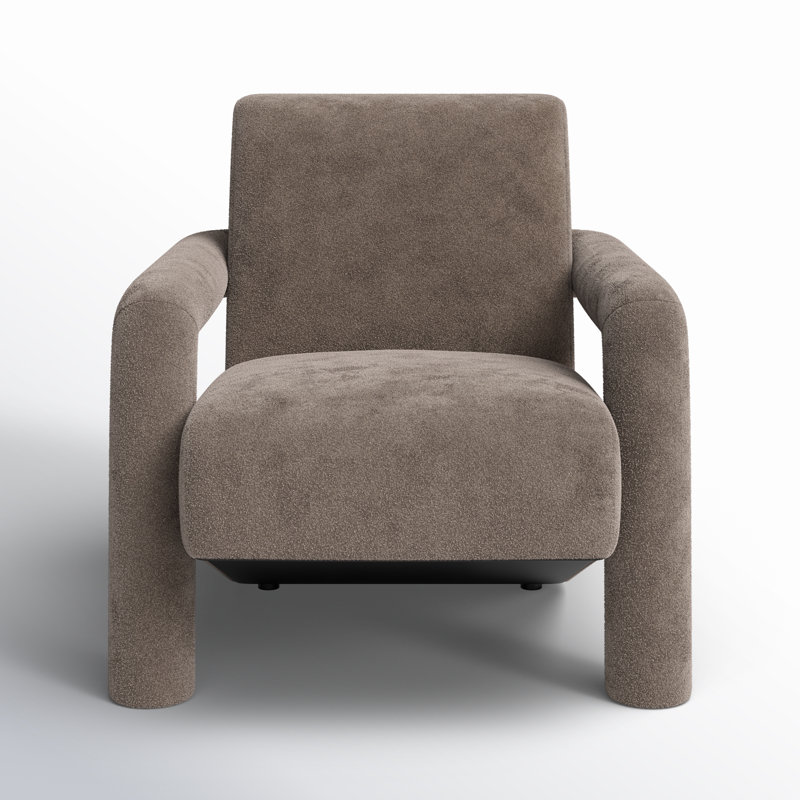 Batula Upholstered Armchair, Dark Brown 100% Polyester