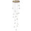 Grand lustre suspendu 16 lumières 118 po Rosenthal-1806553947