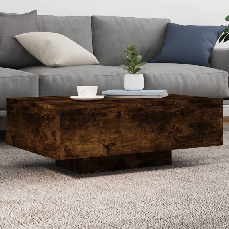 Cueto Four Leg Coffee Table, Smoked Oak