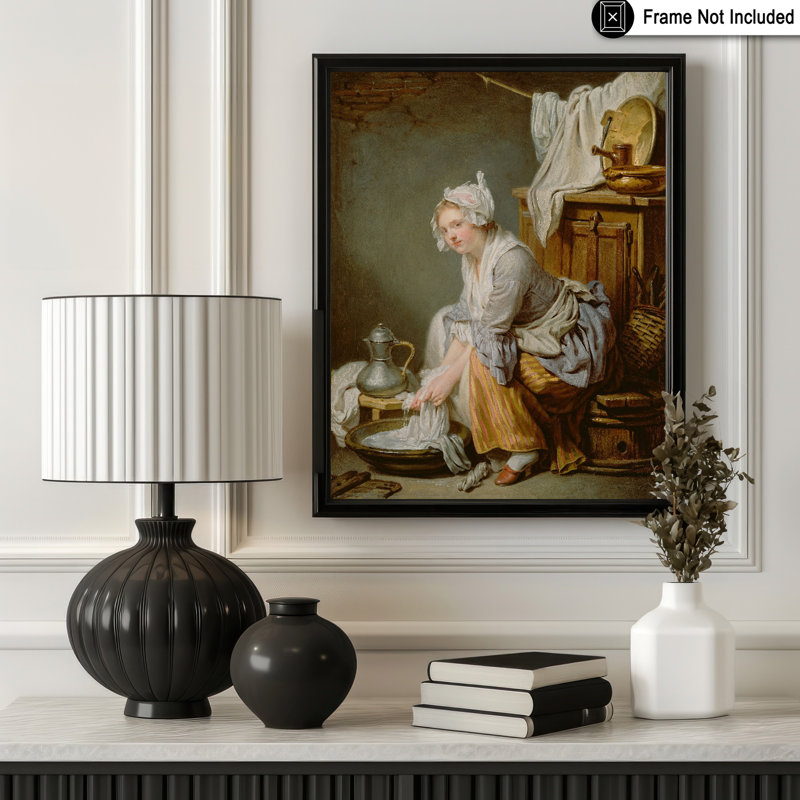 Jean-Baptiste Greuze - La blanchisseuse, Unframed, Poster, 16"H x 20"W