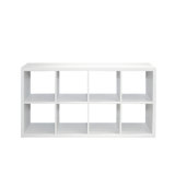 Smart Cube 8-Cube Organizer Storage With Opened Back Shelves,2 X 4 Cube Bookcase Book Shleves For Home, Office