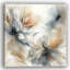 "Whispering Blossoms", art floral abstrait sur toile avec texture feuille d'or-2003352517
