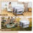 Twin Bassinet For 2 Babies, Double Bassinet For Twins With Music Toys, Mosquito Net & Storage Basket Portable Foldable Bedside Sleeper For Newborns, Grey-1601738908