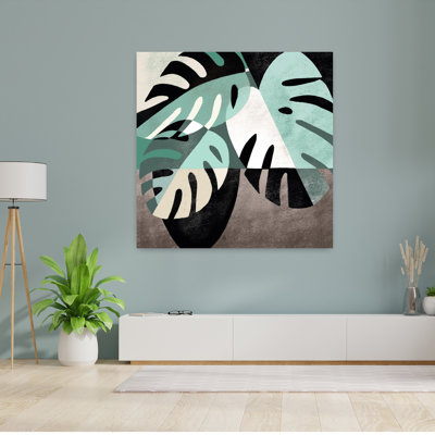 Monstera Abstract Contemporary Landscape Nature Art