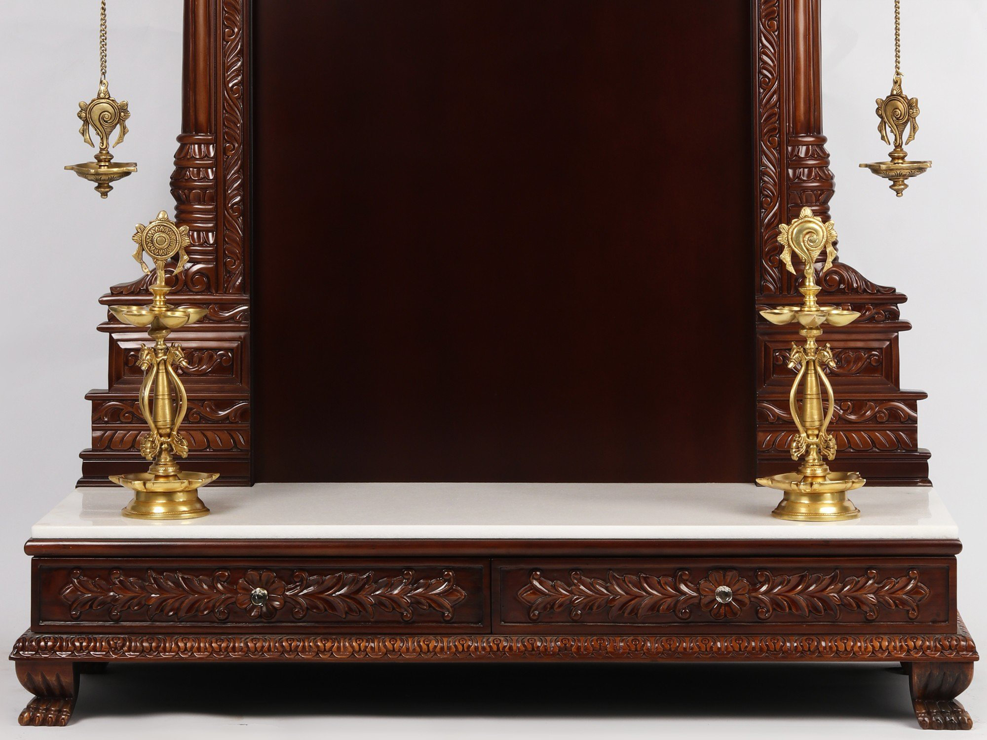 Exotic India 71'' Super Large Thiruvachi Wooden Frame For Hindu Idols ...