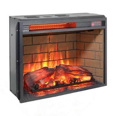 23" Infrared Quartz Heater Fireplace Insert
